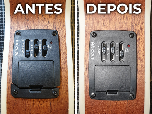 reparo de bloco de tone (ukulele)